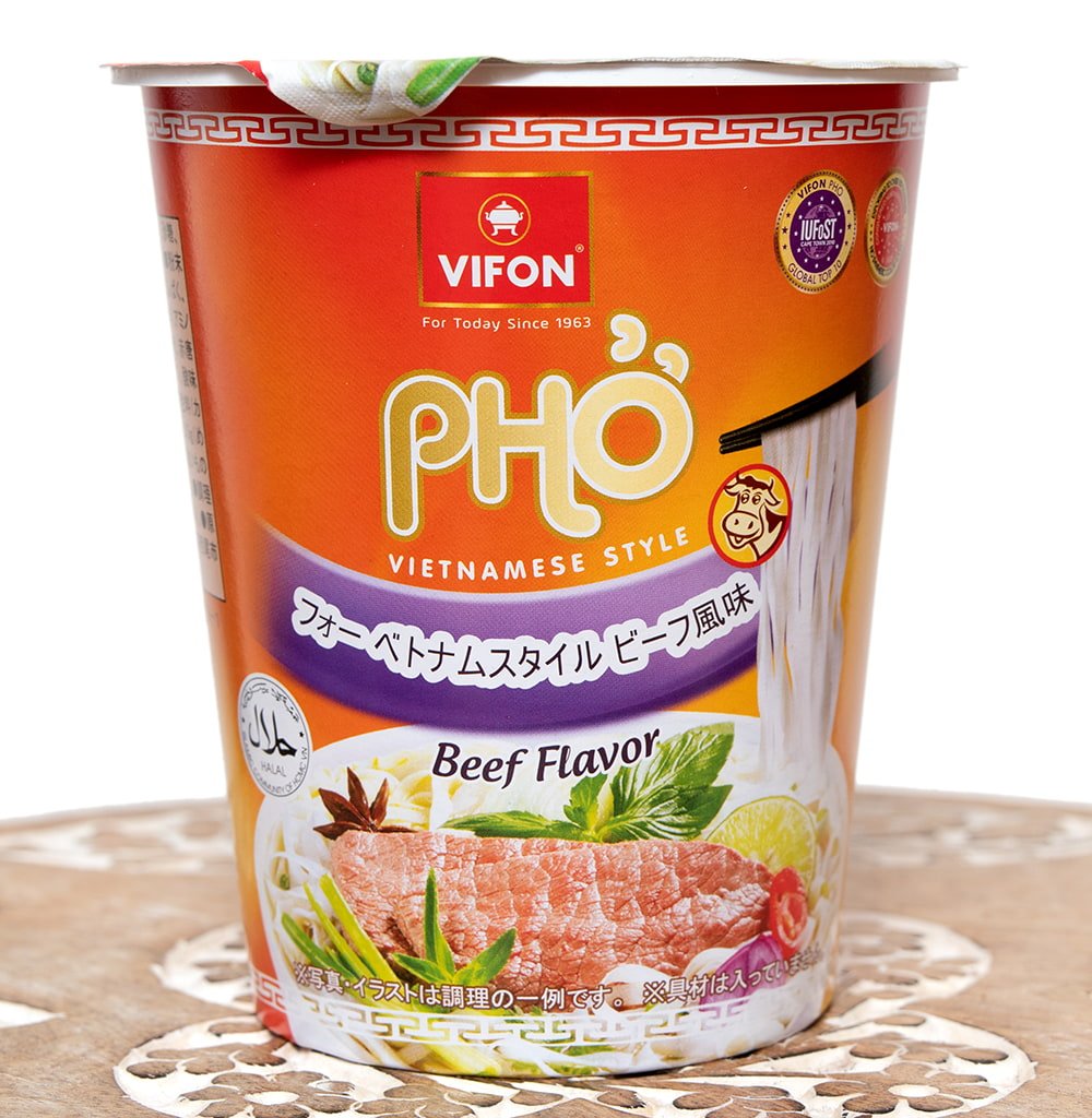 フォー ベトナムスタイル インスタント カップ麺 Vifon ビーフ風味 の通販 Tirakita Com