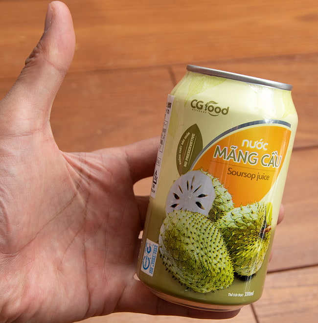 サワーソップ果汁入り飲料[CGフード 330ml] 4 - 裏面です