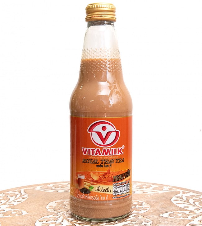 タイの豆乳 タイティー味 VITAMILK バイタミルク [300ml]の写真1枚目です。タイの定番豆乳、タイティー味のバイタミルク です。タイ,豆乳,バイタミルク,ビタミルク,清涼飲料水、タイティー、タイの紅茶