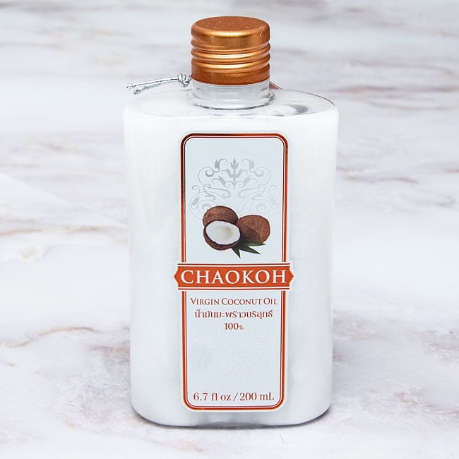 ヴァージン ココナッツ オイル　100% 200ml【CHAOKOH】の写真ココナッツミルク,ココナッツ,タイカレー,グリーンカレー