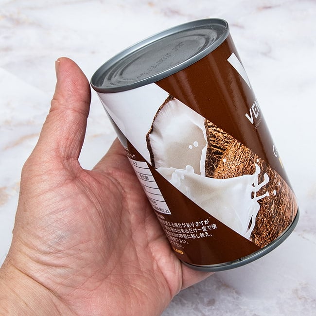 ココナッツミルク [400ml]　【VENTE】 4 - これくらいのサイズ感です。