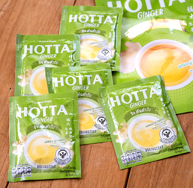ビシッと辛い タイの生姜ドリンク オリジナル味 - HOTTA Instant Ginger Original [9g x 5袋] 6 - 5パック入りです