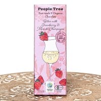 フェアトレード＆オーガニックチョコ・板チョコオーガニック ビターウィズストロベリー＆マールドシャンパーニュ[40g][12個までメール便可]