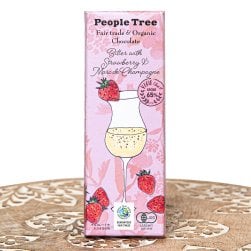 フェアトレード＆オーガニックチョコ・板チョコオーガニック ビターウィズストロベリー＆マールドシャンパーニュ[40g][12個までメール便可]