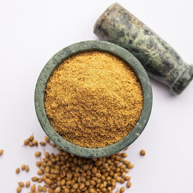コリアンダーパウダー 100g - Coriander Powderの写真スパイス, ハーブ, 香辛料, エスニック料理, アジア食材, カレー, 本格スパイス, スパイス料理,, スパイス初心者, 世界のスパイス,  香り豊か, 手作りカレー, インドカレー、パキスタンカレー