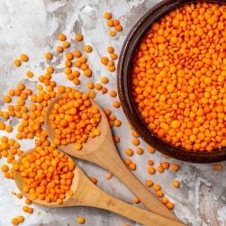 【200g】皮なしレンズ豆(全粒) - Masoor Red Dal Football(ID-SPC-1122)