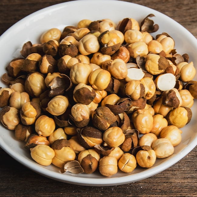 ローストチャナ（ひよこ豆ロースト）100g - Roasted Chanaの写真スパイス, ハーブ, 香辛料, エスニック料理, アジア食材, カレー, 本格スパイス, スパイス料理,, スパイス初心者, 世界のスパイス,  香り豊か, 手作りカレー, インドカレー、パキスタンカレー