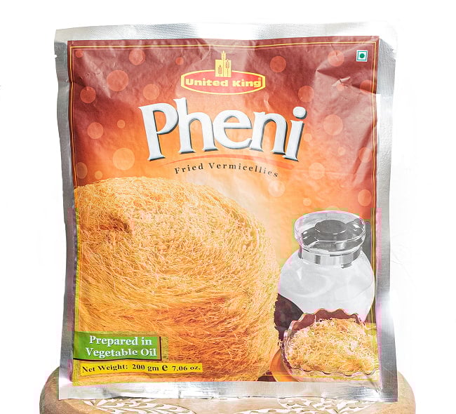 フェニ（ Pheni）  イスラム圏の繊細なスイーツ【United King】 200gの写真pheni,バミセリ,セミヤ,ラッチャフェニ,朝食,チャイ,イスラム圏,伝統菓子,南アジア,ラマダン,イフタール,結婚式
