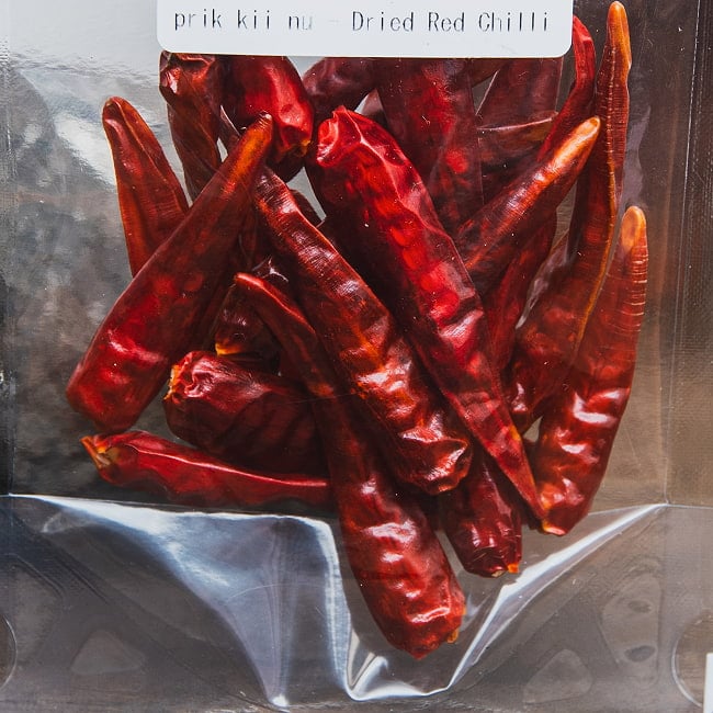 タイ産 プリッキーヌー タイ料理用唐辛子 - 10g  2 - 唐辛子を近くで見てみました。