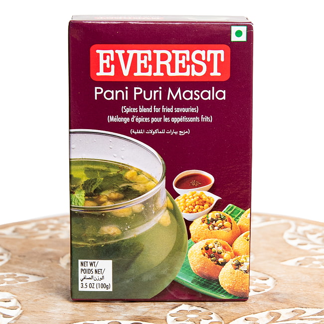 パニプリ マサラ スパイスミックス 100g【Everest】の写真パニプリ,パーニープーリー,パニプリマサラ,インド屋台,インド軽食,チャート,スパイスミックス,タマリンド,エベレスト,Everest