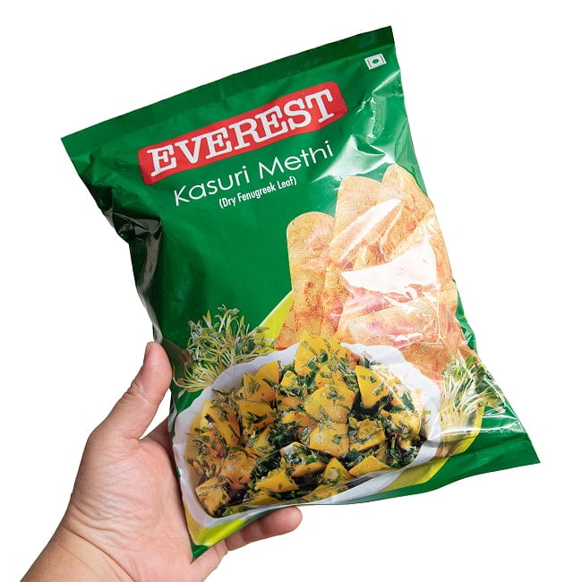 フェヌグリーク リーフ - カスーリ メティ Kasoori Methi 【100g】 3 - たっぷりはいってます！