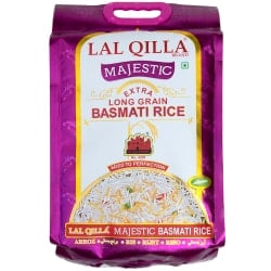 世界で一番長いお米 バスマティライス 高級品 5kg - Basmati Rice  【LAL QILLA Majestic】(ID-SPC-886)
