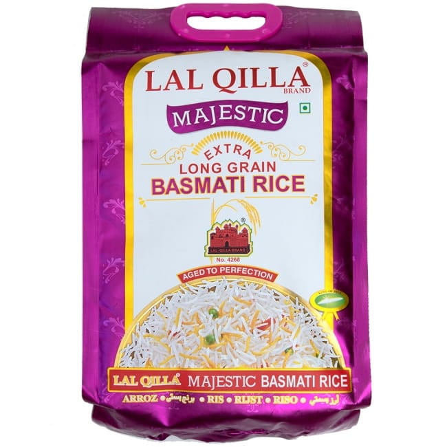 世界で一番長いお米 バスマティライス 高級品 5kg - Basmati Rice  【LAL QILLA Majestic】の写真