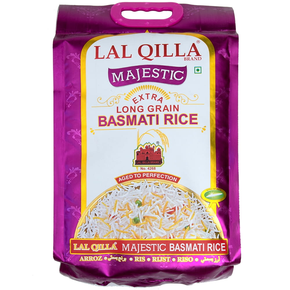 【送料無料】 世界で一番長いお米 バスマティライス 高級品 5kg Basmati Rice 【LAL QILLA Majestic】 / インド料理 パキスタン QILLA(