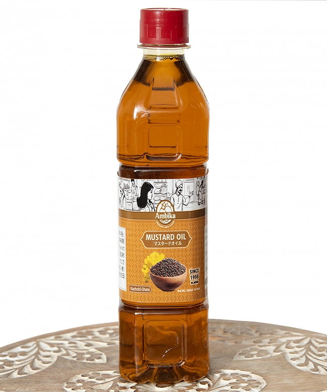 マスタード オイル - Mustard Oil 455mlの写真インド料理,インド,マスタードオイル,マスタード,オイル
