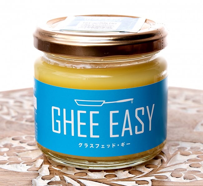 GHEE EASY ギー・イージー 100gの写真1枚目です。パッケージ写真ですGhee,ギー,バター,オーガニック,ギーオイル,アーユルヴェーダ,万能オイル