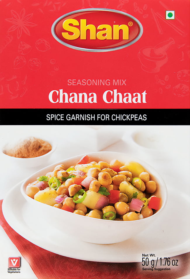 チャナ チャート(Chana Chaat) スパイス ミックス - 50g 【Shan】の写真1枚目です。パッケージ写真ですShan,パキスタン料理,パキスタン,カレー,スパイス ミックス,ハラル