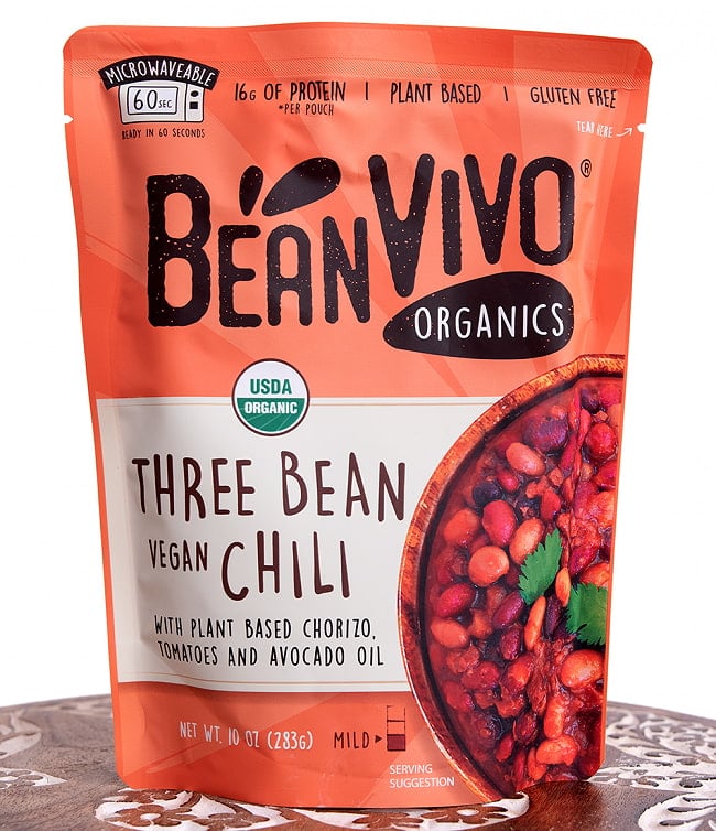 ランキング 11位:【2人前】有機3種豆のビーガンチリ Bean Vivo