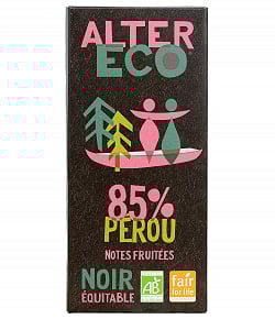 オーガニックフェアトレードチョコ ノワール ペルー - 100g【ALTER ECO・アルテルエコ】の商品写真