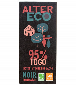 オーガニックフェアトレードチョコ ノワール トーゴ - 100g【ALTER ECO・アルテルエコ】(ID-SPC-985)