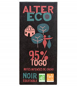 オーガニックフェアトレードチョコ ノワール トーゴ - 100g【ALTER ECO・アルテルエコ】の商品写真