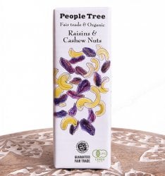 フェアトレード＆オーガニックチョコ・板チョコオーガニック レーズン＆カシューナッツ[50g][12個までメール便可]