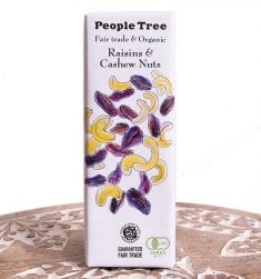 フェアトレード＆オーガニックチョコ・板チョコオーガニック レーズン＆カシューナッツ[50g][12個までメール便可]