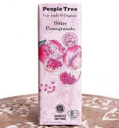 フェアトレード＆オーガニックチョコ・板チョコオーガニック ビター・ザクロ[50g][12個までメール便可]