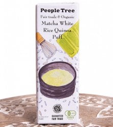 フェアトレード＆オーガニックチョコ・板チョコオーガニック 抹茶ホワイト・ライスキノアパフ[50g][12個までメール便可]