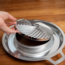 [30cm・着脱式]高品質アルミ製　ムーガタ　 タイの焼き肉しゃぶしゃぶ鍋　焦げ付きにくい - サブ4