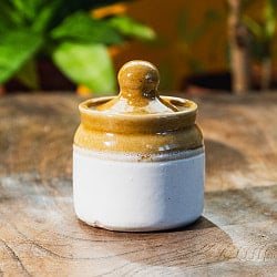 アチャールポット ぽってりと小さくカワイイ!バラナシ製 小サイズ 高さ7.5cm程度
