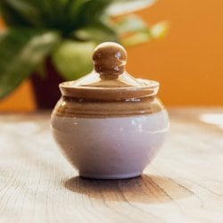 アチャールポット ぽってりと小さくカワイイ！バラナシ製 中サイズ 高さ8cm程度