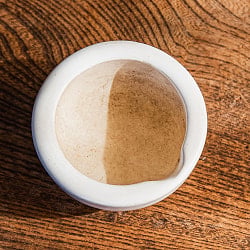 手作りのミニスパイスグラインダー バラナシ 陶器製 直径7cm 乳鉢 - サブ5