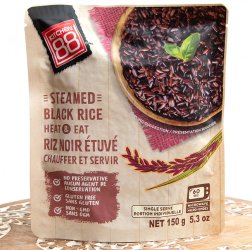【送料無料・15個セット】ブラックライス 黒米 ライスベリー レトルト 150g 一人前 - STEAMED BLACK RICE HEAT&EAT【KITCHEN88】[２個までメール便OK]の商品写真