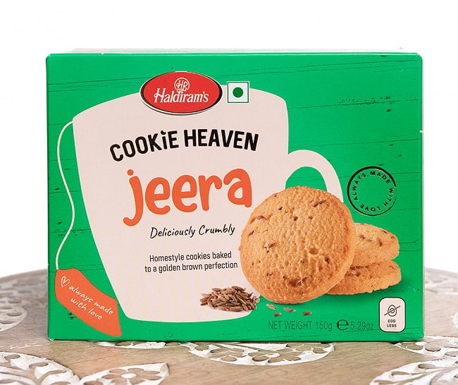 【12個セット】クミン味のクッキー - COOKIE HEAVEN Jeera 2 - パッケージの表面です