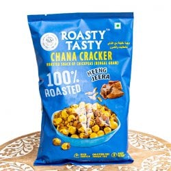 【15個セット】ヒングとクミンのひよこ豆スナック ロースト チャナ クラッカー Roasted Chana Cracker Heeng Jeerai【ROASTY TASTY】(SET-AG-FD-SNK-340)
