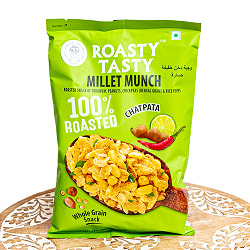 【15個セット】酸味と辛味の雑穀スナック ローストミレット ムンチ チャトパタフレーバー  Roasted Millet Munch Chatpatai【ROASTY TASTY】 - メイン