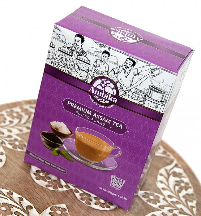 【送料無料・4個セット】チャイ用紅茶 - CTC （箱）プレミアムアッサム紅茶【500g】 4 - パッケージ写真です