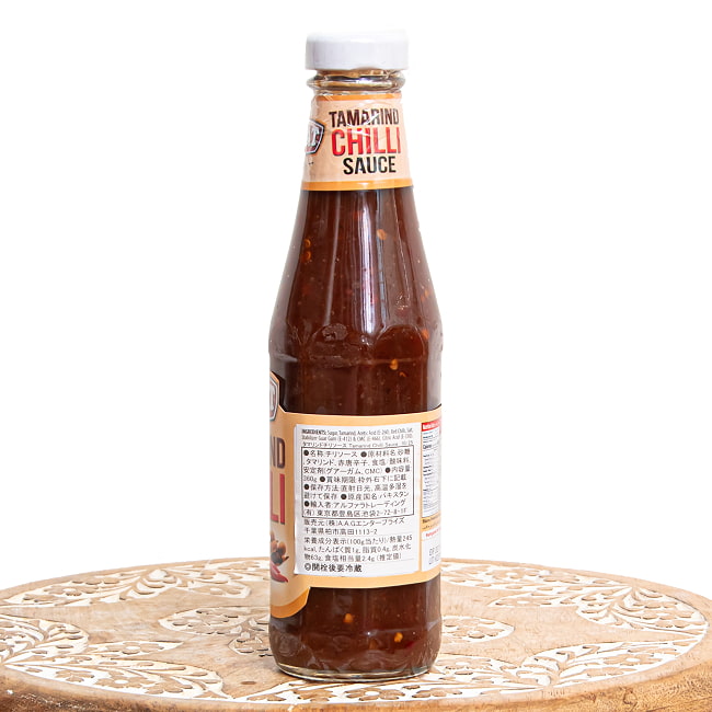 【12個セット】甘酸っぱいタマリンドチリソース - Tamarind Chilli Sauce 300g - 【LAZZAT】 3 - 裏面です。