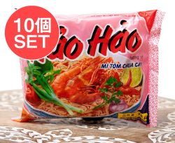 【10個セット】さわやかな酸味の旨辛えびだし味 インスタント麺 - Hao Hao Tom Chua Cay - メイン