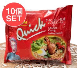 【10個セット】WAIWAI Quick - ネパールのインスタントヌードル【チキンカレー風味】 - メイン