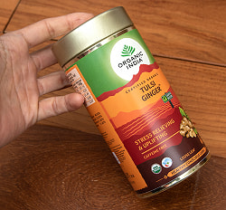 【送料無料・12個セット】トゥルシーティ　 ジンジャー TULSI GINGER(100g) 【Organic India】 - サブ5
