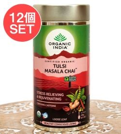 【送料無料・12個セット】トゥルシーティ マサラチャイ MASALA CHAI(100g) 【Organic India】 - メイン