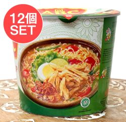 【12個セット】【ABC】Soto Ayam Cup インスタントカップヌードル ソトアヤム味 ピリ辛チキン風味 - メイン