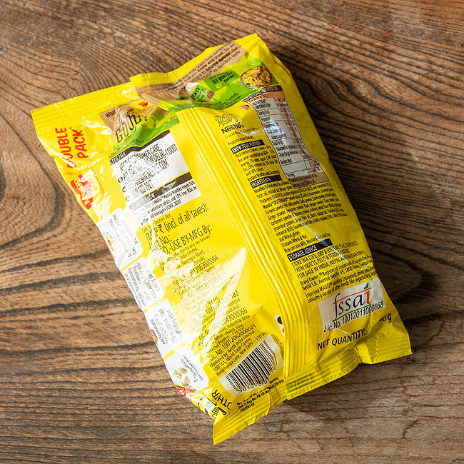 【10個セット】インドの屋台ヌードル マサラ味 インスタント 2人前 Maggi 5 - 裏面です。