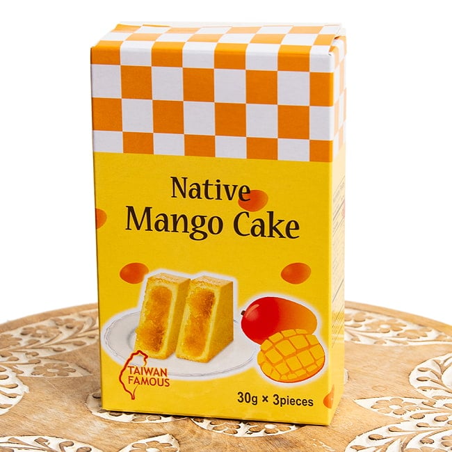 【12個セット】マンゴーケーキ 台湾銘菓「竹葉堂」 2 - マンゴーをフューチャーした焼き菓子です。