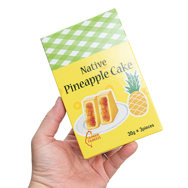 【12個セット】パイナップルケーキ 果実香る 台湾銘菓 【竹葉堂】 3個入 5 - このくらいのサイズ感です
