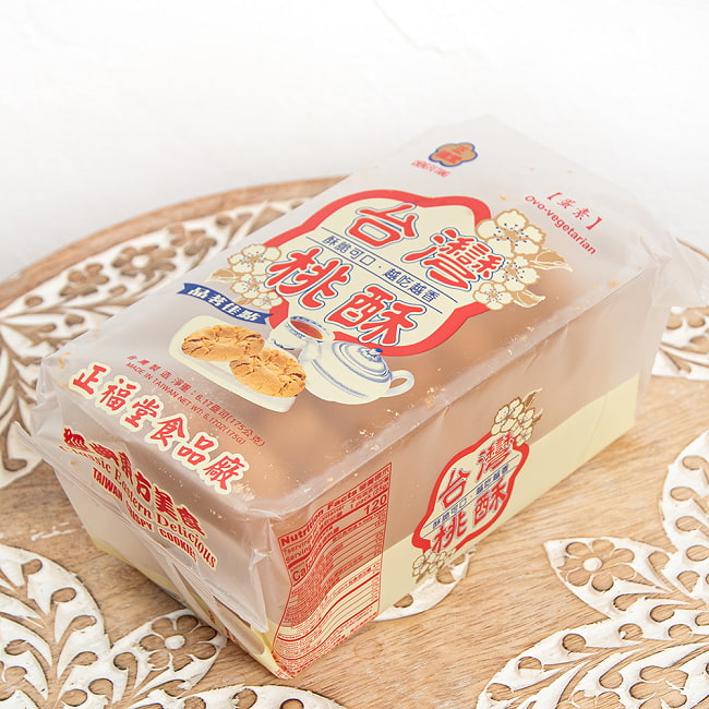 【3個セット】サクッ×ホロ クリスピークッキー オリジナル 桃酥 (タォースゥー) 【正福堂 】 7枚入 3 - 台湾クッキーです