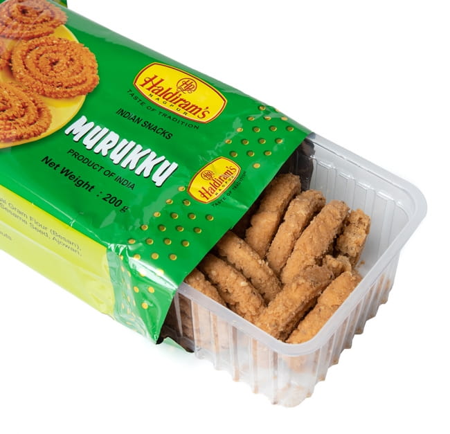 【ケース販売・40個セット】インドのスパイシークッキー ムルク - Murukku 5 - 中を開けたところです。