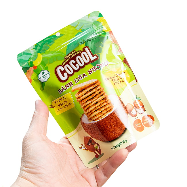 【10個セット】ローストココナッツクラッカー オリジナル 50g【COCOOL】 5 - 写真